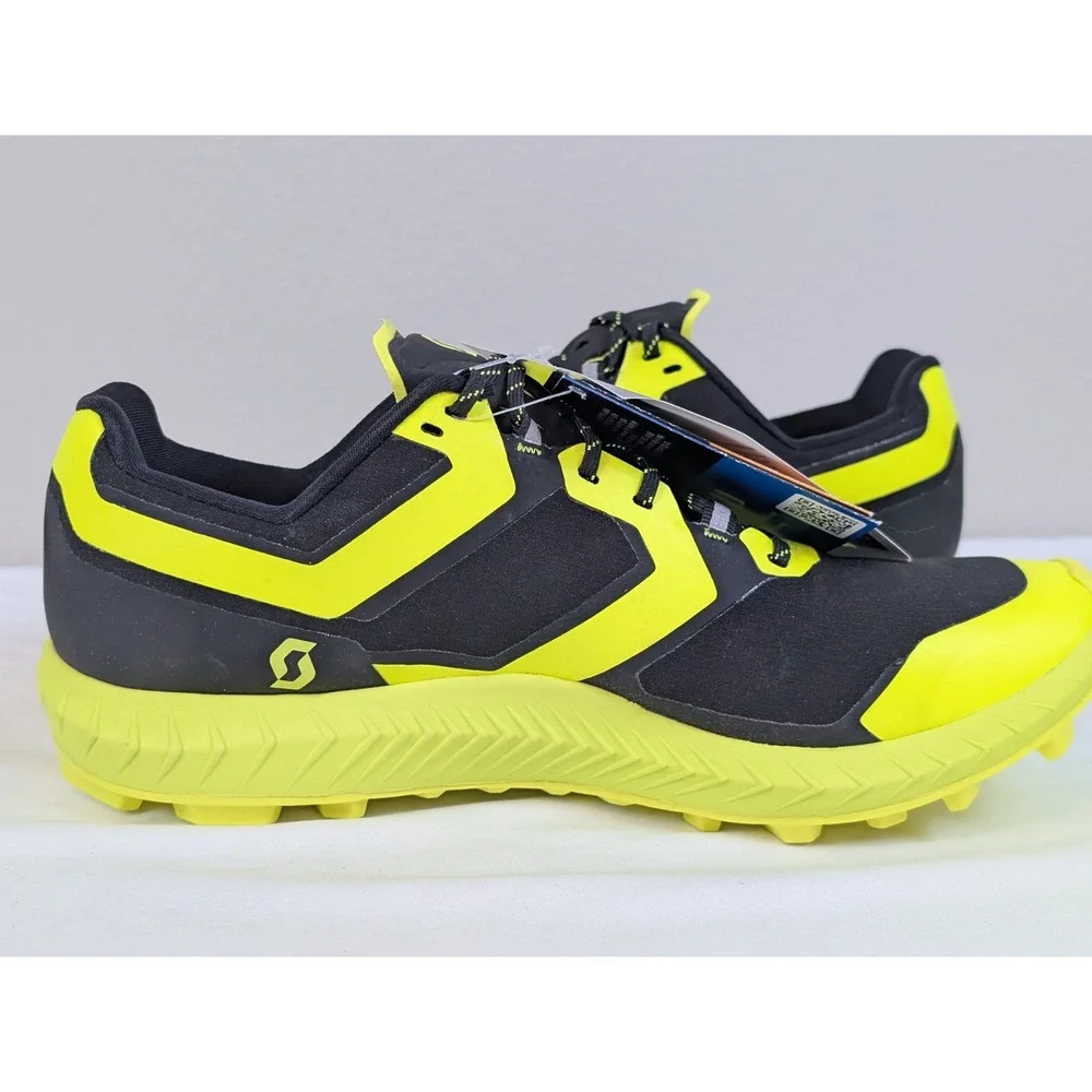 SCOTT Supertrac RC 2 Trail Running Shoes Women's 8.5 Black Yellow Lightweight